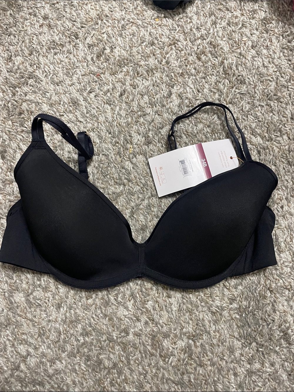 Everyday Smooth Black T-Shirt Bra with Light Support